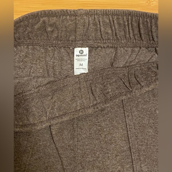 90 Degree By Reflex Wide Leg Pant | Classic Brown Size Medium - Picture 6 of 11